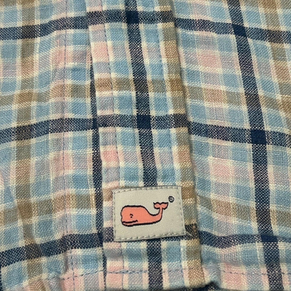 Vineyard Vines Men’s Medium Classic Fit 100% Linen Whale Shirt - Picture 8 of 8